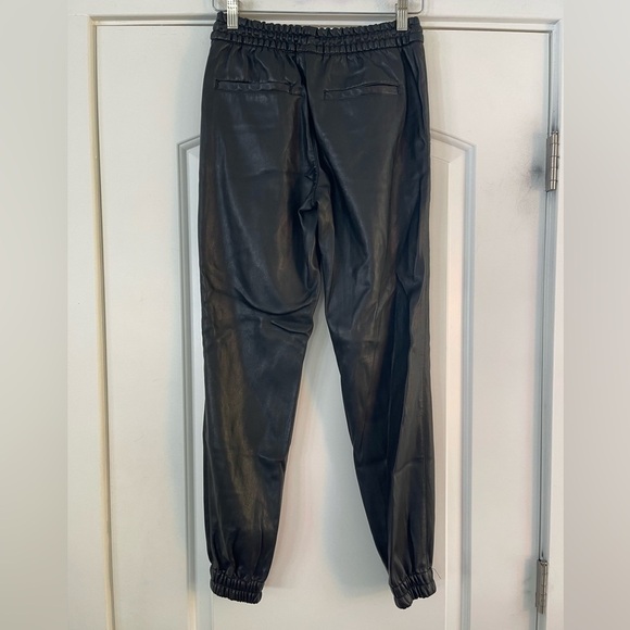 I.N.C International Concepts Faux Leather Black Jogger - XS - Picture 2 of 3